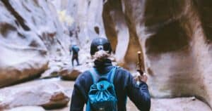 Leave No Trace hiking in the narrows