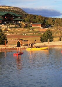 Kayak canoe paddleboard pond