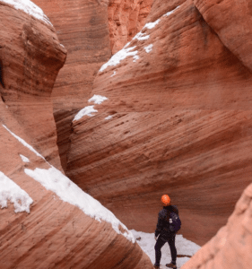 Winter in East Zion 1 East Zion, Utah slot canyon in winter