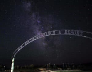 a star in the middle of the night