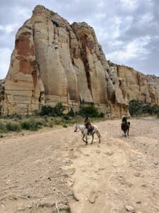 People riding horseback in East Zion